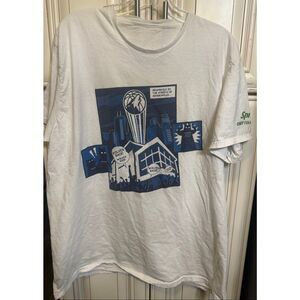 Fruit Of The Loom Minnesota Timberwolves Wolves Back Playoff T-Shirt White XL